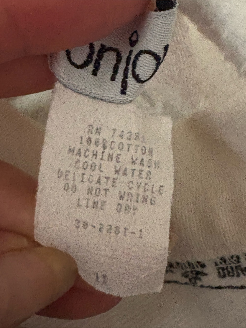 Vintage 90s Bonjour White Graphic Cotton Top Shirt Sweatshirt size M L - Picture 9 of 9